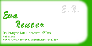 eva neuter business card